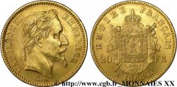 20 francs or Napoléon III, tête laurée 1866 Paris F.532/13 TTB