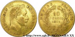 10 francs or Napoléon III, tête laurée 1862 Strasbourg F.507/2 TTB