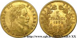 5 francs or Napoléon III, tête laurée 1864 Paris F.502/5 TTB