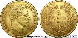5 francs or Napoléon III, tête laurée 1865 Paris F.502/7