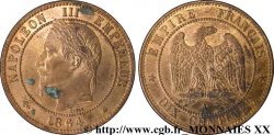 Dix centimes Napoléon III, tête laurée 1864 Paris F.134/13 SPL