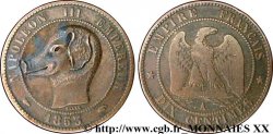 Dix centimes Napoléon III tête nue 1853 Paris F.133/2 TTB