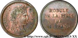 Essai au module de 1 franc par Barre n.d.  VG.3767  SUP