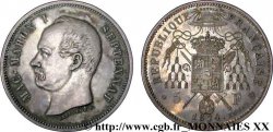 Module de 5 francs Mac-Mahon, pièce satirique en argent - Essai 1874 Bruxelles VG.3857 var. SUP