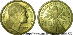 Concours de 10 Francs, essai de Rasumny en bronze-aluminium 1929 Paris VG.5233  SPL