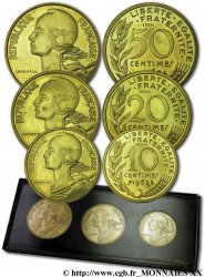 Boîte de 3 essais de 50, 20 et 10 centimes Lagriffoul/Dieudonné 1962 Paris  SPL