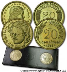 Boîte de 2 essais de 20 centimes, Cochet et Baron 1961 Paris