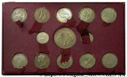 UNION FRANÇAISE - QUATRIÈME RÉPUBLIQUE Boîte de 23 essais Union Française pour les colonies en bronze-nickel 1948 et 1949 Monnaie de Paris