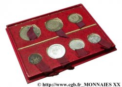 UNION FRANÇAISE - QUATRIÈME RÉPUBLIQUE Boîte de 7 essais des colonies françaises 1950-1951 Monnaie de Paris
