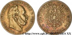 GERMANY - KINGDOM OF PRUSSIA - WILLIAM I 10 marks, 2e type 1877 Berlin