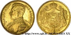 BELGIQUE - ROYAUME DE BELGIQUE - ALBERT Ier 20 francs or, légende française 1914 Bruxelles