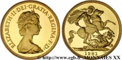 GRANDE-BRETAGNE - ÉLISABETH II Souverain (sovereign) 1981 Londres