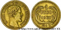RÉPUBLIQUE DU GUATEMALA 1 peso 1860 Guatemala city