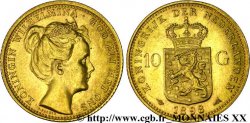 PAYS-BAS - ROYAUME DES PAYS-BAS - WILHELMINE 10 guldens or ou 10 florins 1er type 1898 Utrecht