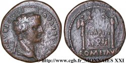 TIBERIO As à l autel de Lyon, (MB, Æ 26)