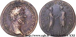 MARC AURÈLE Sesterce, (GB, Æ 34)