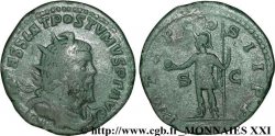 PÓSTUMO Double sesterce, (GB, Æ 31) MBC