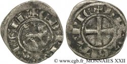 AQUITAINE - DUCHÉ D AQUITAINE - ÉDOUARD III D ANGLETERRE Denier au lion ou petit guyennois noir F