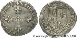 NAVARRE-BEARN - HENRY III Quart d écu de Navarre