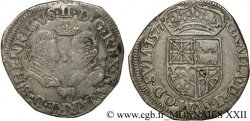 ROYAUME DE NAVARRE ET SEIGNEURIE DE BÉARN - HENRI III DE NAVARRE, II DE BÉARN ET MARGUERITE DE VALOIS Teston