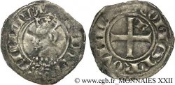 PROVENCE - COMTÉ DE PROVENCE - ROBERT D ANJOU Double denier coronat ou coronat réforciat