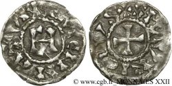 DAUPHINÉ - ARCHEVÊCHÉ DE VIENNE - ANONYMES Denier anonyme ou viennois au monogramme d Henri III le Noir
