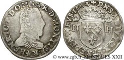 PRINCIPAUTY OF DOMBES - HENRY OF MONTPENSIER Teston