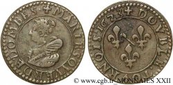 DOMBES - PRINCIPAUTÉ DE DOMBES - MARIE DE BOURBON-MONTPENSIER Double tournois