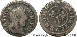 DOMBES - PRINCIPAUTÉ DE DOMBES - GASTON D ORLÉANS Denier tournois, type 6