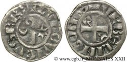 LANGRES - ÉVÊCHE DE LANGRES - ANONYMES. Immobilisation au nom de Louis IV d Outremer Denier TTB