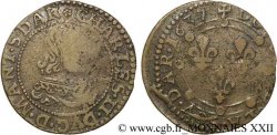 ARDENNES - PRINCIPAUTÉ SOUVERAINE D ARCHES-CHARLEVILLE - CHARLES II DE GONZAGUE Double tournois, légende à douze heures, 2e effigie