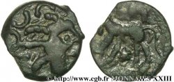 GALLIEN - CARNUTES (Region die Beauce) Bronze au loup, tête à droite