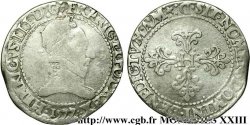 HENRI III Franc au col plat 1577 Lyon