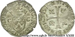 CHARLES X, CARDINAL DE BOURBON Douzain aux deux C, 2e type 1594 Riom