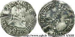 HENRI IV LE GRAND Demi-franc, type d Amiens 1596 Amiens