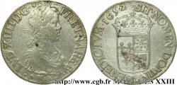 LOUIS XIV THE SUN KING Écu à la mèche longue de Béarn 1652 Pau