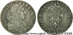 LOUIS XIV LE GRAND OU LE ROI SOLEIL Demi-écu au buste juvénile, 1er type 1662 Tours