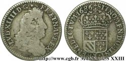 LOUIS XIV LE GRAND OU LE ROI SOLEIL Seizième d écu de Flandre, grand buste 1686 Lille TB/TB+