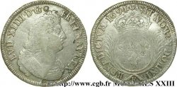 LOUIS XIV LE GRAND OU LE ROI SOLEIL Écu aux palmes 1694 Bordeaux