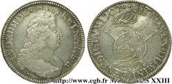 LOUIS XIV LE GRAND OU LE ROI SOLEIL Écu aux insignes du Béarn 1702 Pau