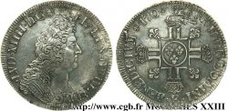 LOUIS XIV THE SUN KING Écu aux huit L, 2e type 1704 Tours