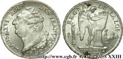 LOUIS XVI (MONARQUE CONSTITUTIONNEL)  Écu dit  au génie , type FRANÇOIS 1792 Paris SPL