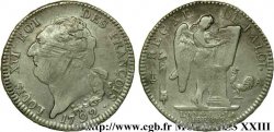 LOUIS XVI Écu dit  au génie , type FRANÇOIS 1792 Paris VF