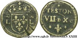 LOUIS XIII LE JUSTE Poids monétaire pour le teston n.d. Anvers TB/B+