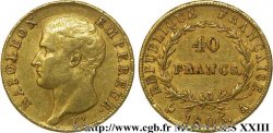 40 francs or Napoléon tête nue, calendrier grégorien 1806 Paris F.538/1