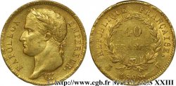 40 francs or Napoléon tête laurée, République française 1808 La Rochelle F.540/3 TTB