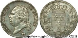 5 francs Louis XVIII tête nue 1824 Bayonne F.309/94 TTB
