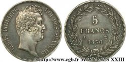 5 francs type Tiolier sans le I, tranche en creux 1830 Paris F.313/1