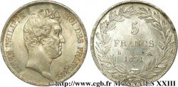 5 francs type Tiolier avec le I, tranche en creux 1831 Rouen F.315/15