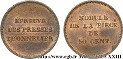 Module de 50 centimes de Thonnelier n.d.  VG.2795  SUP